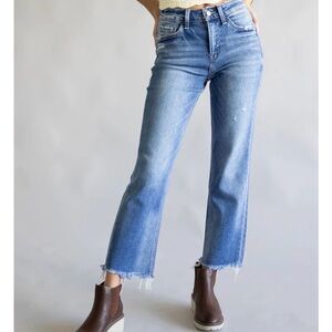 Flying Monkey Angie High Rise Vintage Crop Straight jeans size 27